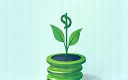 Illustration of a growing money plant signifying revenue.